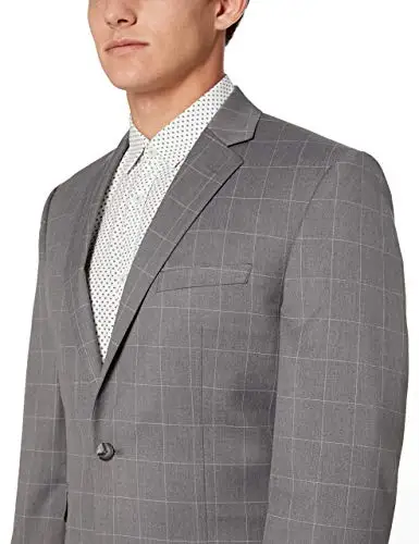 костюм мужской классический Для мужчин Мода 2019 г. на заказ Slim Fit серый Свадебные