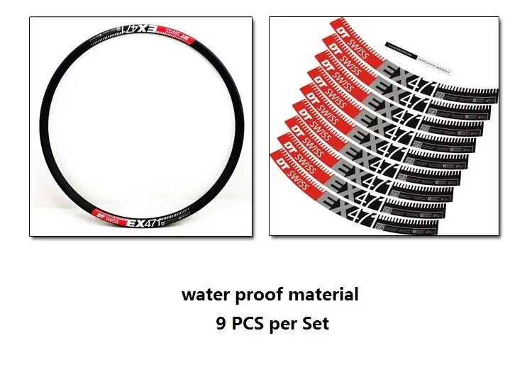 Juego de pegatinas de repuesto de llanta para DT SWISSS EX471 MTB bicicleta de montaña calcomanías