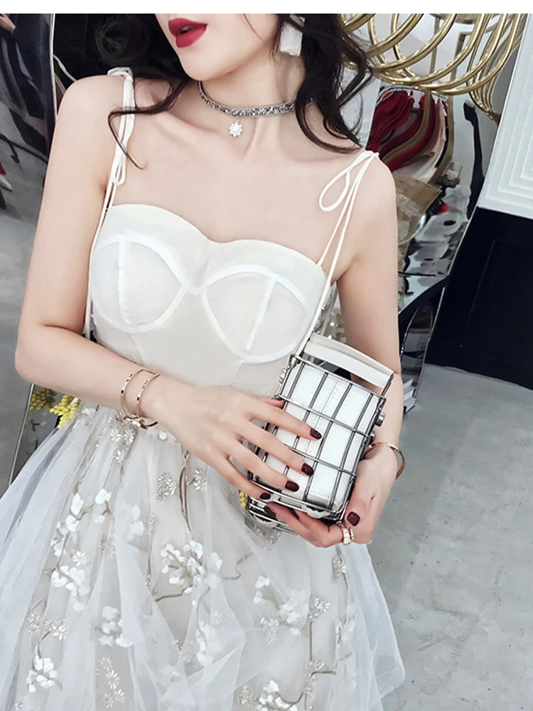 Это Yiya вечернее платье Robe De Soiree Sling белые женские вечерние платья Плюс Размер Печать молния Формальные платья E699