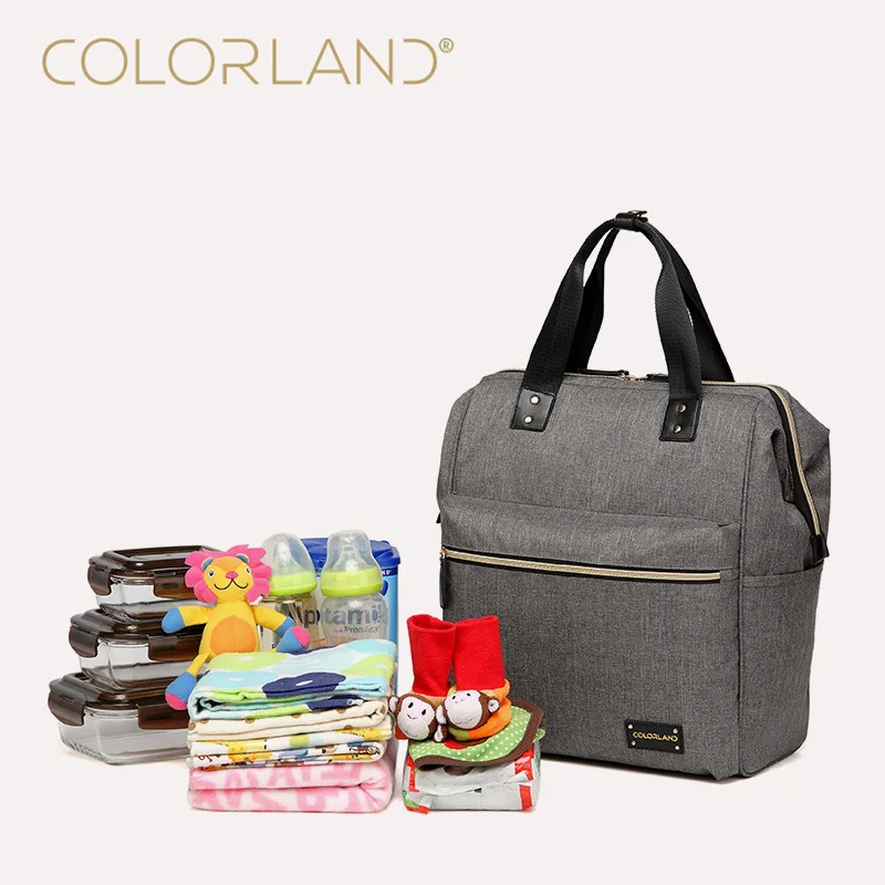 

Colorland Diaper Bags Fashion Multi-function Large Capacity Backpack Brand Mummy Bag For Baby Care