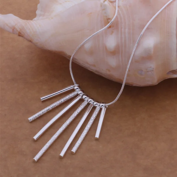

wholesale High quality silver Fashion jewelry chains necklace pendant WN-508