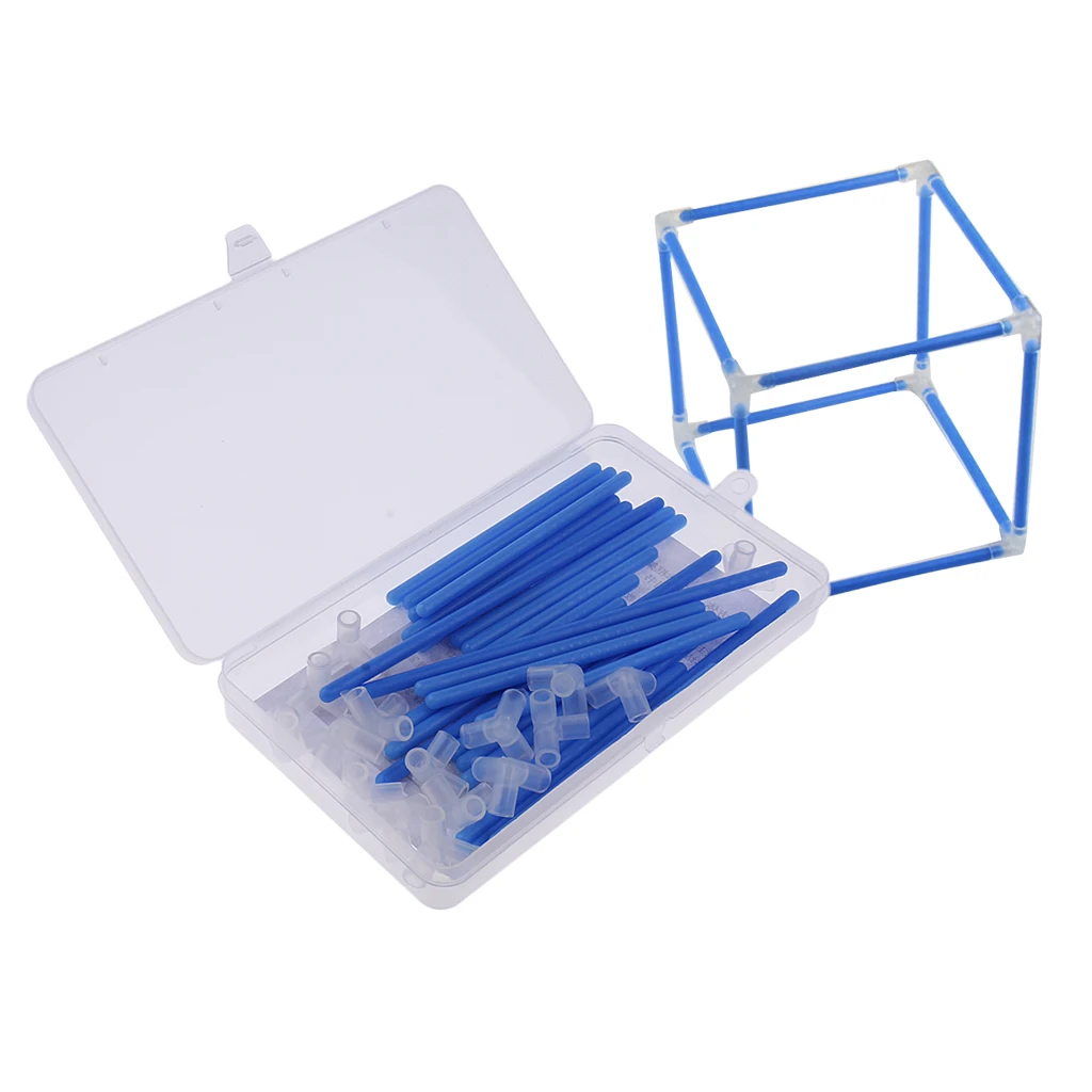 

DIY Math Materials Tool Cuboid Cube Shape Frame Model Teaching Aids Kids Learning Education Toys