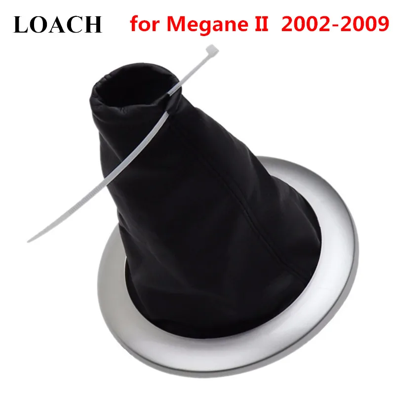 

Gear Shift Knob Gaiter Cover for Renault Megane 2 MK2 II MK 2 2002-2009 Shifter Headball Pen Dust Cover Boot with Frame Trim New