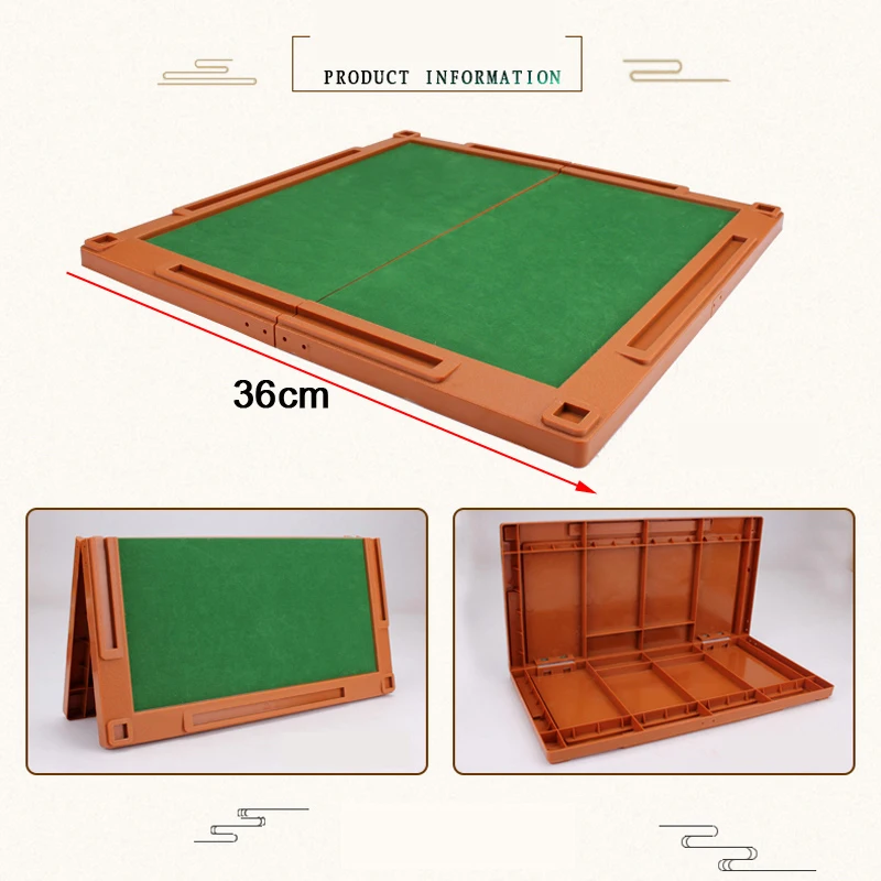 6 In 1 Mahjong Portable Folding Plastic Boxes Majiang Set Table Game Mah-jong Poker Travelling Indoor Entertainments Board Games