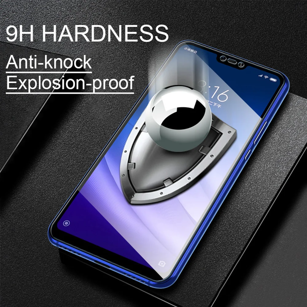 ZLNHIV الزجاج المقسى ل xiaomi mi 6 6x8 9 se برو ماكس 3 mi x 3 a2 لايت طبقة رقيقة واقية mi pocophone f1 الهاتف واقي للشاشة