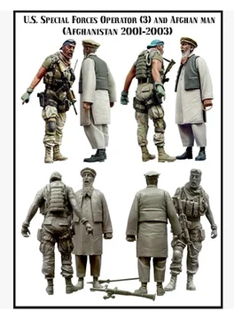 

Resin Kits 1/35 Scale special forces operator and afghan man Resin Model Free Shipping