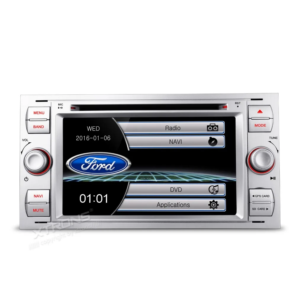 XTRONS 7 &quotHD цифровой сенсорный экран 2 din автомобильный DVD плеер радио GPS для Ford Connect