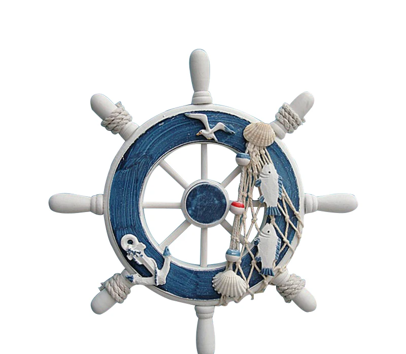 5 Stil Strand Holz Boot Schiff Ruder Fischernetz Hause Wand