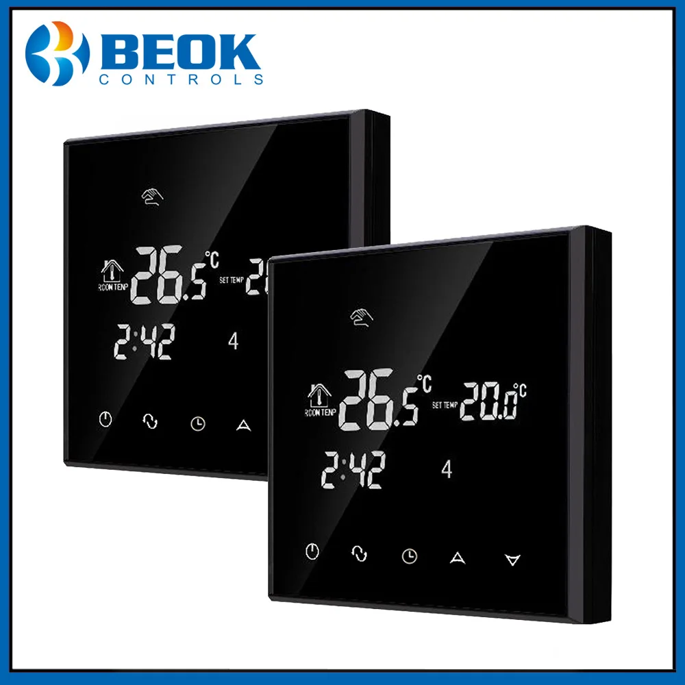 

2 Pieces TGT70-EP 220-240VAC LCD Room Electric Thermostat Weekly Programmable Floor Heating Warm Temperature Controller