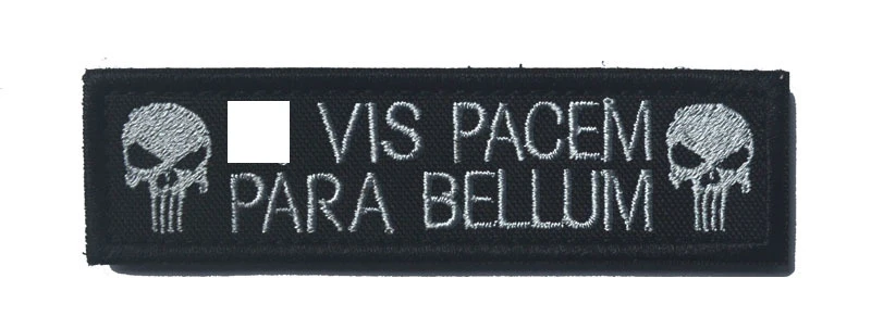 Вышивка патч INFIDEL овчарка инструктор США череп мораль нашивки со слоганами Военная Тактическая наклейка эмблема вышитый значок - Цвет: 9 Skull Black