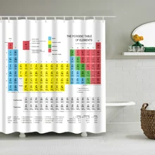 periodic table shower curtain World map curtain large 180x200cm 3d Bath Single Printing Waterproof Polyester for bathroom Decor