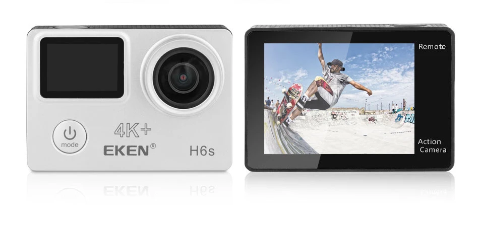 Оригинальная Экшн камера EKEN H6S Ultra HD 4k 30fps с чипом Ambarella A12 водонепроницаемая