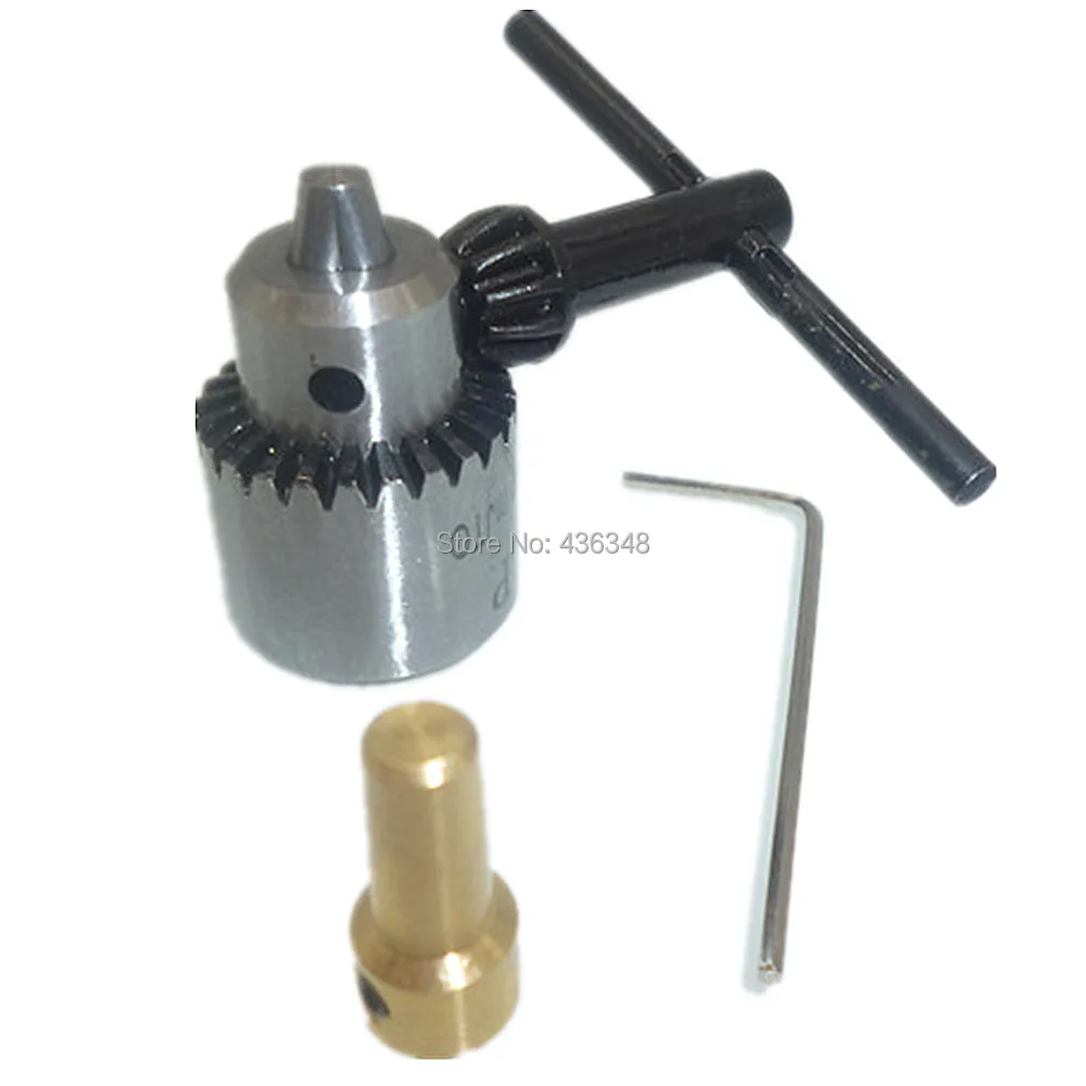 Micro Motor Drill Chucks Clamp 0.3-4mm W Key
