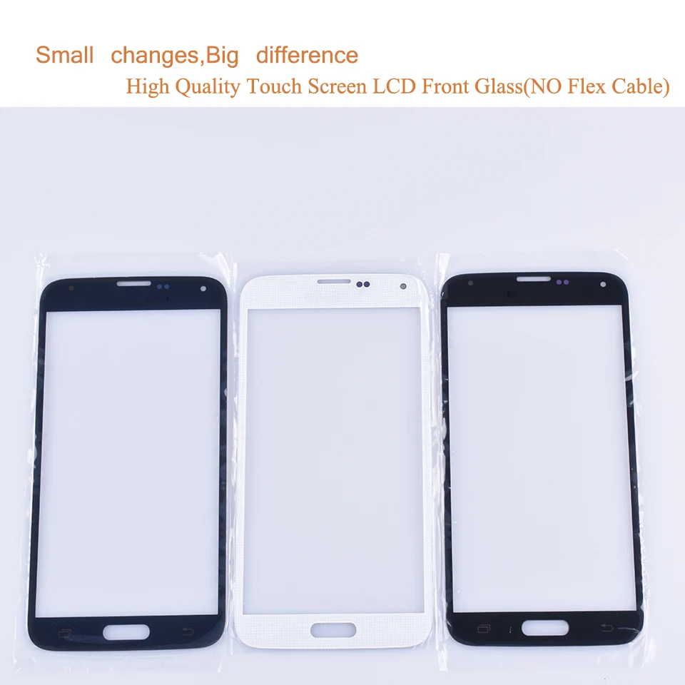 Для Samsung Galaxy S5 i9600 G900F G900H G900A G900 SM сенсорный экран передняя стеклянная панель