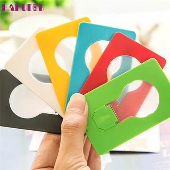 

High Quality 5X Mini Wallet Pocket Credit Card Size Portable LED Night Light Lamp Bulbs Cute