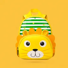 Модный стиль 3D мультфильм животных Детский сад Школьный водонепроницаемый милый рюкзак Детский рюкзак