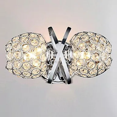 

Simple Artistic LED Crystal Wall Lamp Light Modern With 2 Lights Wall Sconce Arandelas Wandlamp