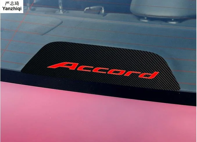 

Car-styling 1Pc Carbon fiber rear brake light sticker Accessories Camry dedicated stickers For Honda 2008-2019 Accord