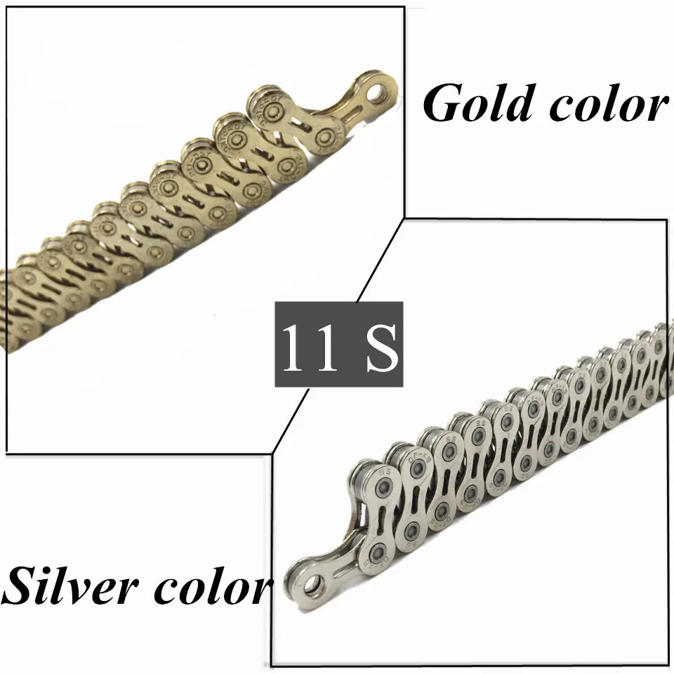 Cheap VXM Bicycle chain hollow bike chains 9 10 11 speed 116 links ultralight MTB road bike variable 27 30 33 speed Bicycle Parts 20