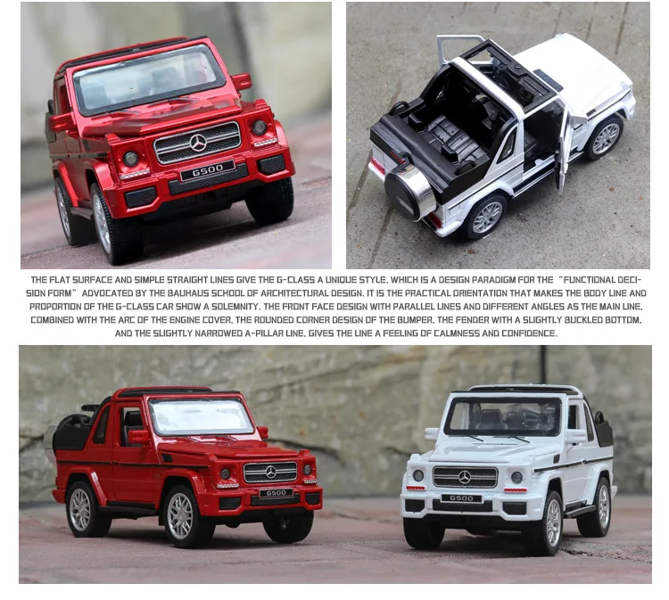 Модель внедорожника Mercedes Benz G500 модель автомобиля 1:32 литые автомобили из