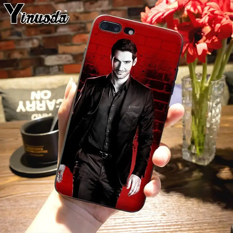 Чехол для телефона Yinuoda lucifer модный тонкий черный чехол с постером серии tv iPhone 7plus