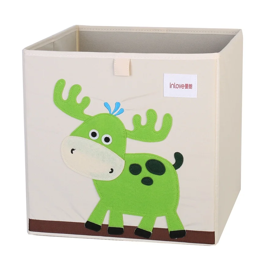 33*33*33 см куб коробка для хранения мультфильм животных шаблон Складная Большая корзина для хранения белья для мелочей Детская Одежда Органайзер для хранения игрушек - Цвет: B-4