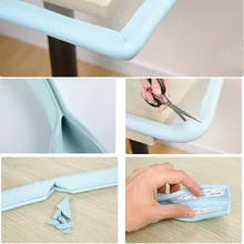 Горячая 2 м U форма Детская безопасность мягкий угловой край пены защитная подушка для стеклянного стола