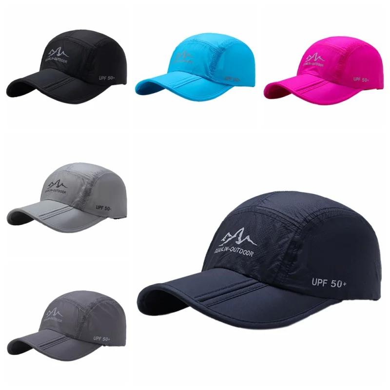protection Ourtdoor Hiking Cycling Caps Sun folding cap Flat Top Mens