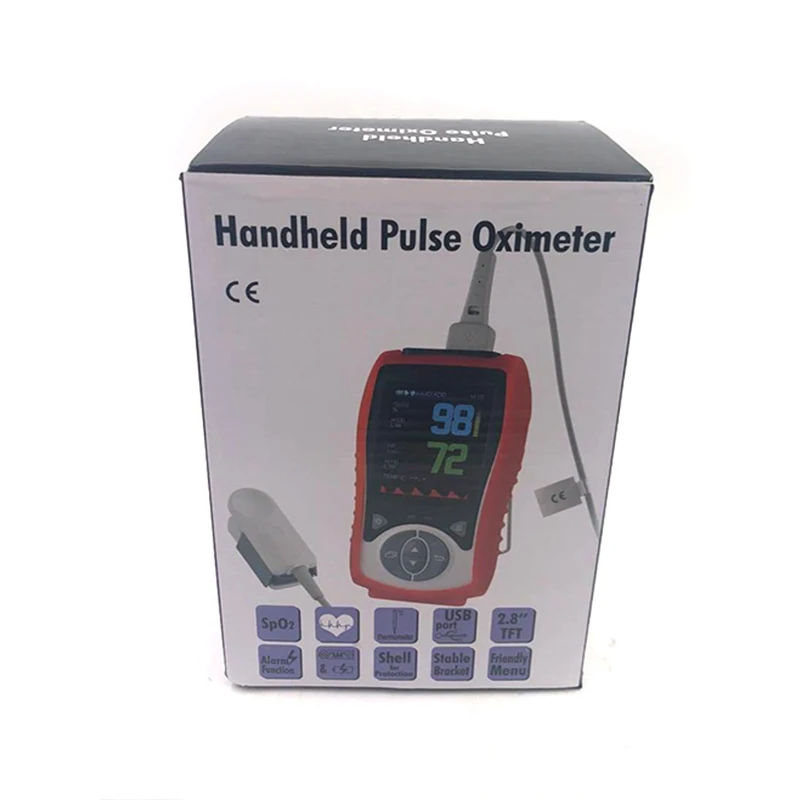 Ручной ветеринарный Пульсоксиметр SpO2 датчик температуры SPO2 Оксиметр кислорода в
