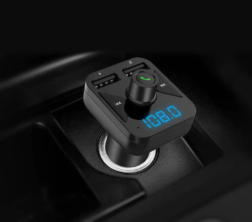 Высокое качество Bluetooth Автомобильный fm-передатчик беспроводной радио адаптер MP3-плеер плюс USB зарядное устройство встроенный умный микрофон 57