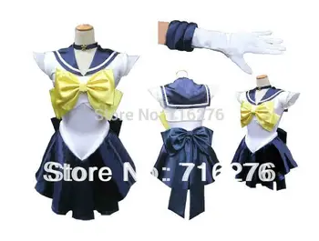 

New Anime Pretty Soldier Sailor Moon Sailor Uranus Japanese Anime Cosplay Costume female halloween party Any Size