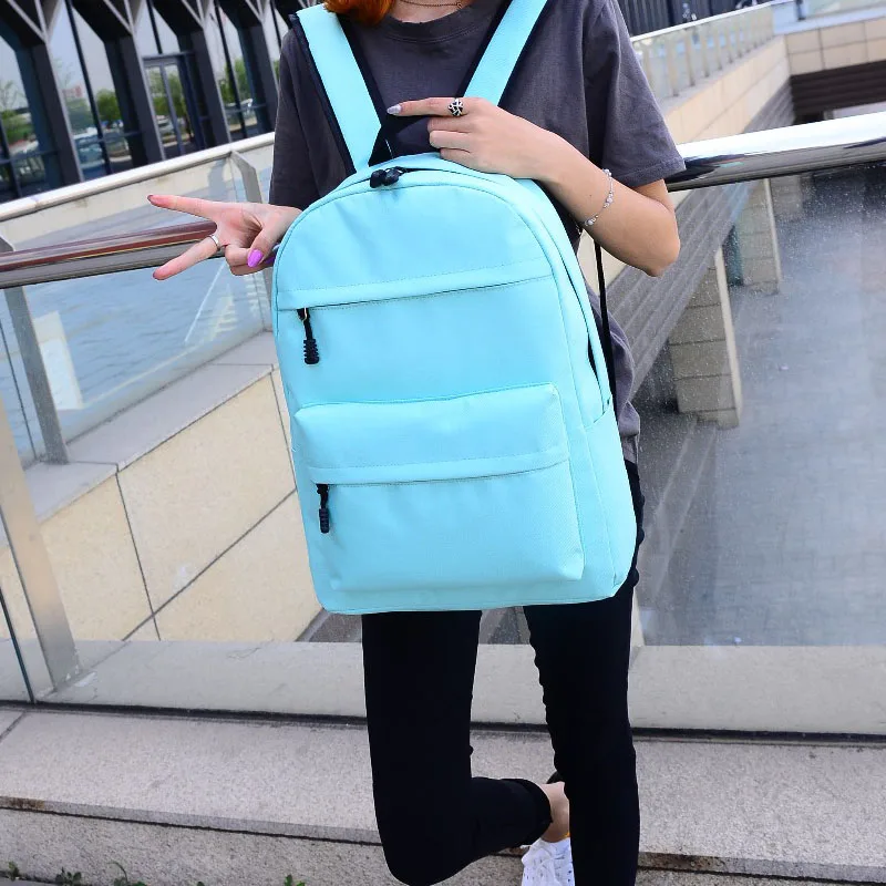 Nueva Mochila de lona de moda Simple para mujer, Mochila coreana para estudiante Escolar, adolescente, Mochila Escolar para mujer