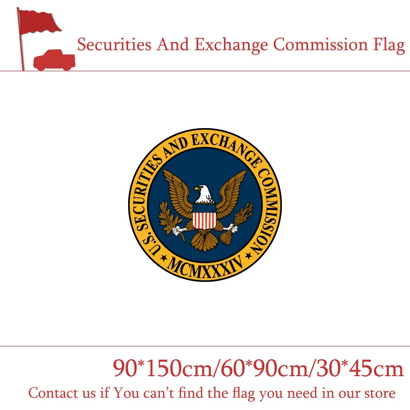 

Free shipping 90*150cm 60*90cm Securities And Exchange Commission Flag 3x5ft U.S.A High-quality Banner 30*45cm Car Flag 1PC