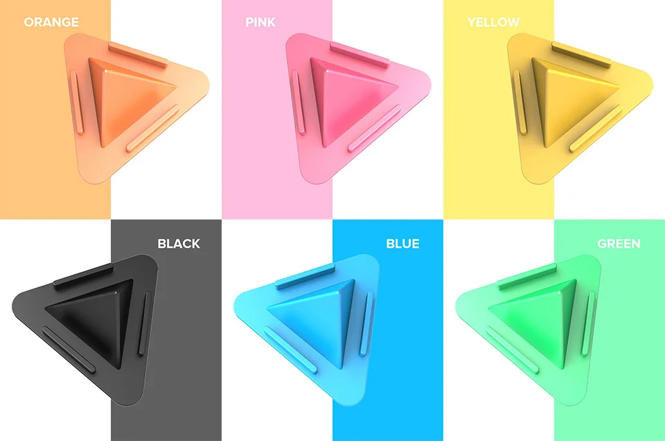 Venroii Universal Mobile Phone Holder Desktop Support for iPhone X Non-Slip Three-Side Pyramid Desktop Stand Cell Phone Bracket (9)