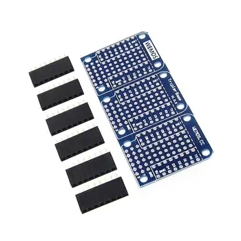 

Triple base for WeMos D1 mini ESP8266 Dua Shield board High Quality