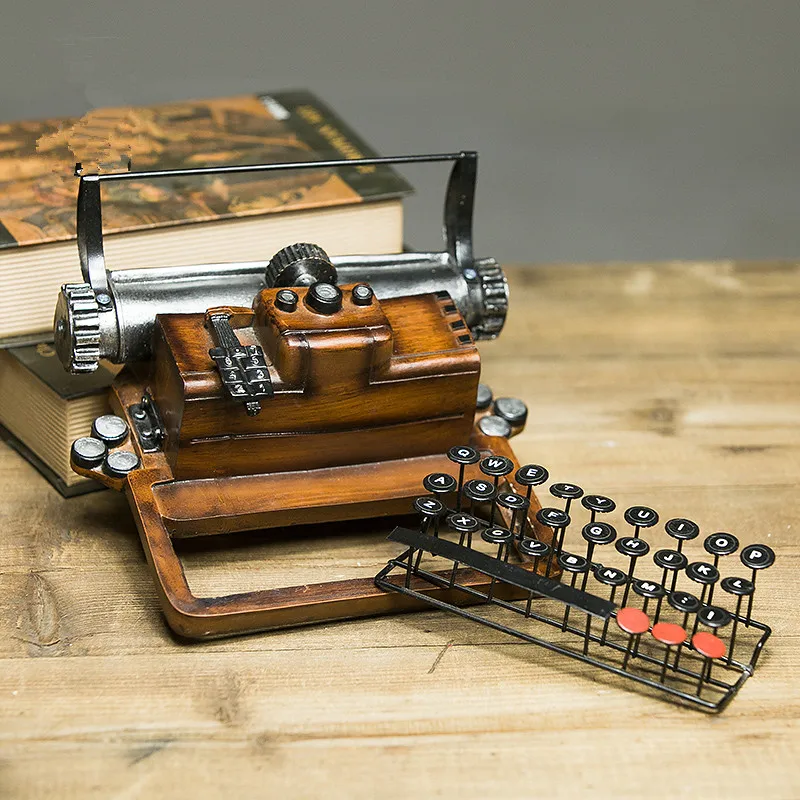 Модель полимерная машинка фигурки ремесла старинная антикварная маркировочная машина Миниатюрные модели домашнее украшение для подарков