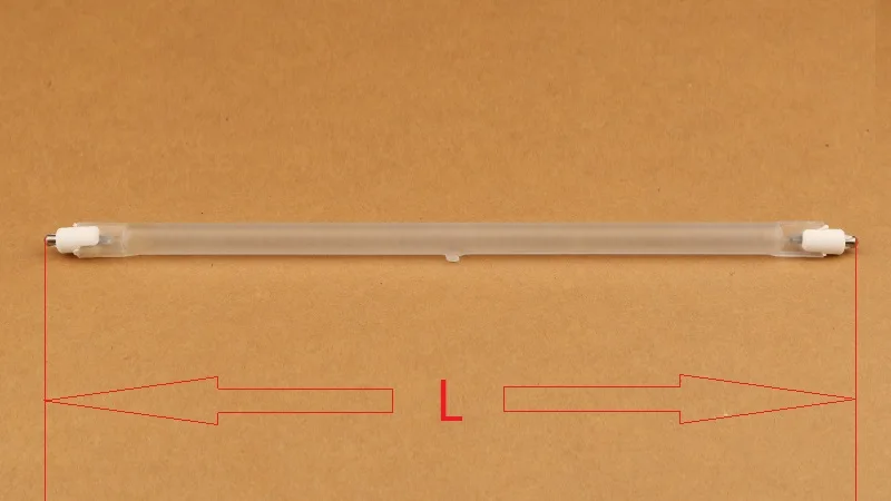 260 мм 400 Вт вакуумная галогенная трубка для электрического теплового/направленного нагревателя машина инфракрасный нагревательный элемент ИК излучения кварцевая трубка