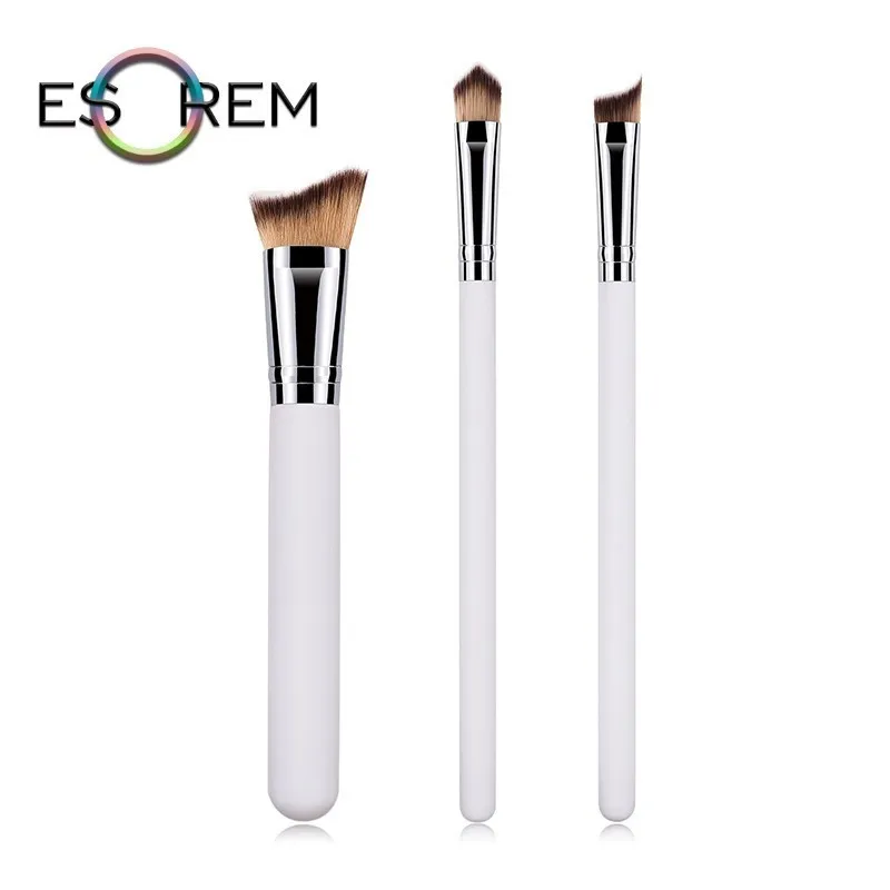 

ESOREM 3pcs Tricolor Hair Cosmetic Brush Set High Quality Wood Handle Makeup Brushes Small Stippling Pincel Maquiagem 070103