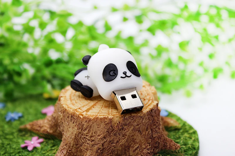 Флеш-накопитель Panda, USB флеш-накопитель, 64 ГБ, USB карта памяти с милыми животными, 4 ГБ, 8 ГБ, USB мини-накопитель, 16 ГБ, 32 ГБ, USB 2,0, флеш-накопитель