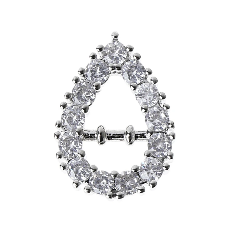 

EYKOSI 1Pc Women Shoes Decoration Rhinestone Pins Clip Ornaments Clamp Metal Applique