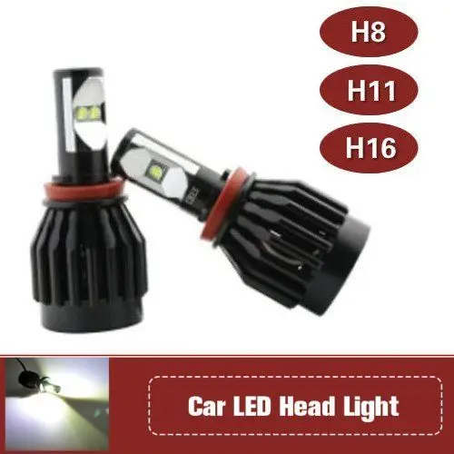 

Promotion!2xHigh Power 60W 9000LM H8 H11 H16 Light CREE Chips Car LED System Headlight Driving Light Bulbs Conversion Kit Canbus