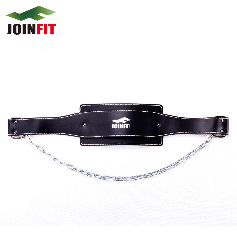 Heavy Duty Leather Dip Belt / Leather Dipping Strap for Weightlifting