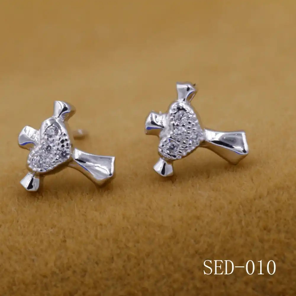 Бесплатная доставка ювелирные изделия Настоящее серебро 925 пробы любовь сережки-крестики любовь Новая инкрустация циркон крест серебряные серьги