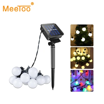 

10/20 LED Solar Lamp String Fairy Light Outdoor Solar Light Festoon Globe Ball String Lights LED Garland Garden Party Home Decor