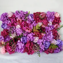 Artificial Hydrangea Peony Rose Floral 3D Wedding Flower Wall Panels for Stage or Backdrop Planning Wedding Event Decorations Artificial Hydrangea Peony Rose Floral 3D Wedding Flower Wall Panels for Stage or Backdrop Planning Wedding Event Decorations
