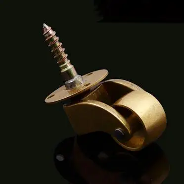 4 шт./лот античная бронза ретро мебельные ролики медный диван универсальные