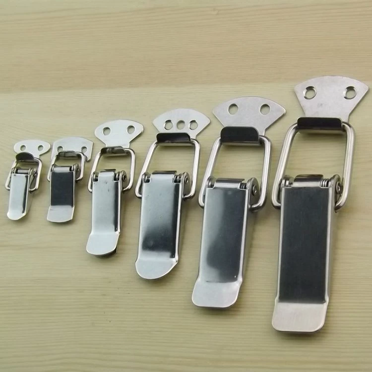 1pcs Iron Plated Nickel/304 Stainless Steel Hasp Fastener, Toggle Latch, Catch Hasps Trailer