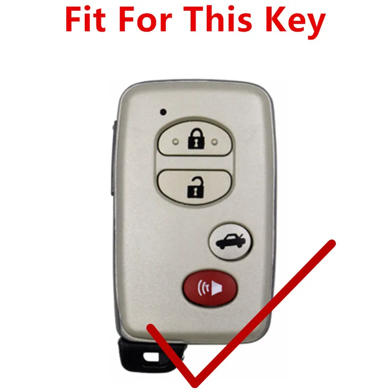 Брелок FLYBETTER из натуральной кожи, 4 кнопки, умный чехол для ключей, чехол для Toyota Highlander/Avalon/Camry/Sequoia, автомобильный Стайлинг(B) L326