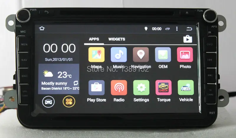 Android 4.4.4 Car DVD for 8inchs Wolkswagen Models 8