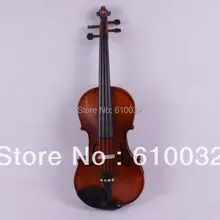 4/4 Новая 4 струнная электрическая акустическая скрипка из цельного дерева хороший звук коричневого цвета